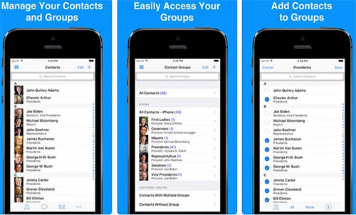 ios contact management app like a2z contacts