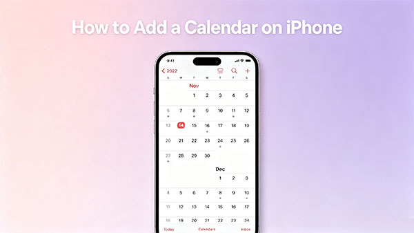 how to add calendar on iphone