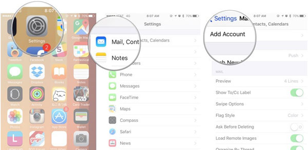 set up gmail on iphone