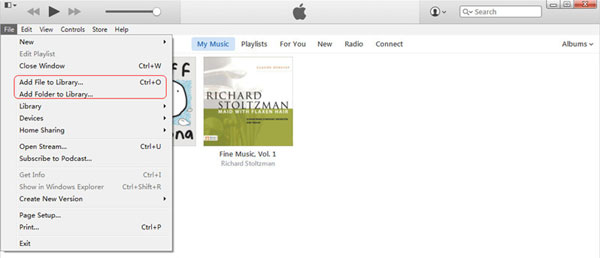 add music to itunes
