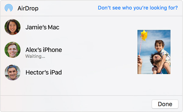 airdrop from mac to iphone