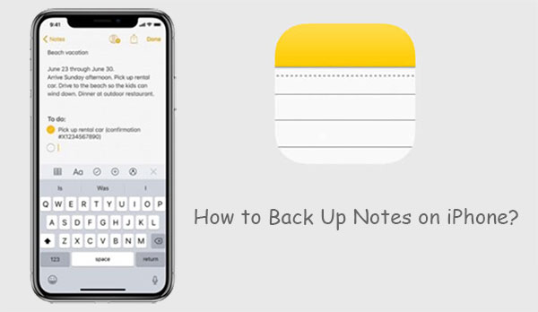 how to backup notes on iphone