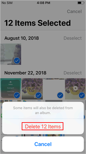 How to Delete Bulk Photos from iPhone - 2