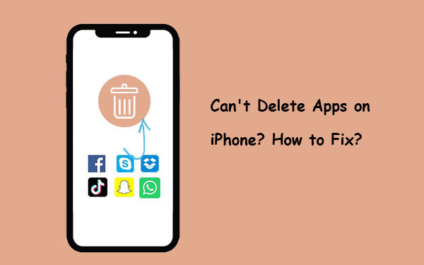cant delete apps on iphone