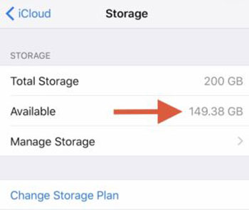 ensure your icloud account has enough space
