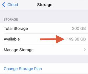 check icloud storage