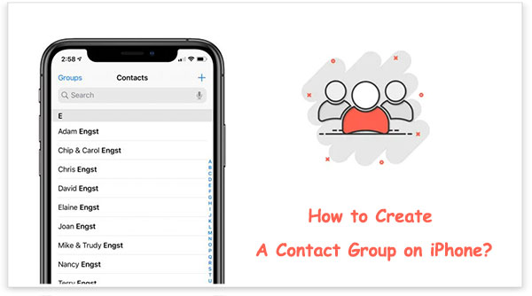 how to create a contact group on iphone