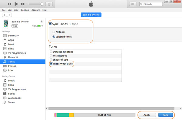 how to transfer ringtones from one iphone to another using itunes