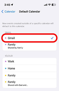 set outlook as default calendar