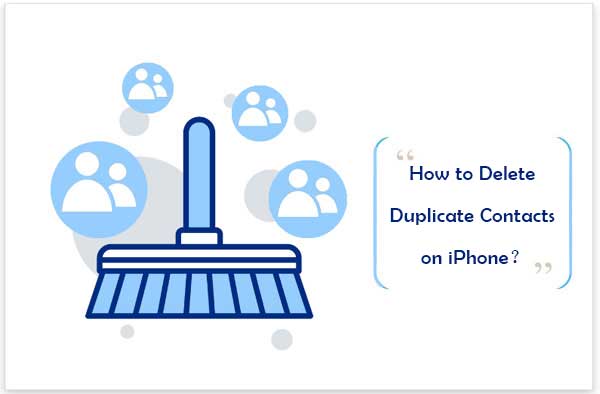 delete duplicate contacts on iphone