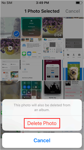 Delete Pictures from iPhone Individually - 2
