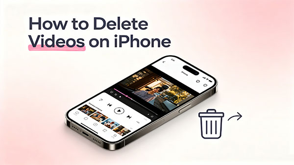 delete videos on iphone