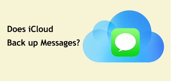 does icloud backup messages