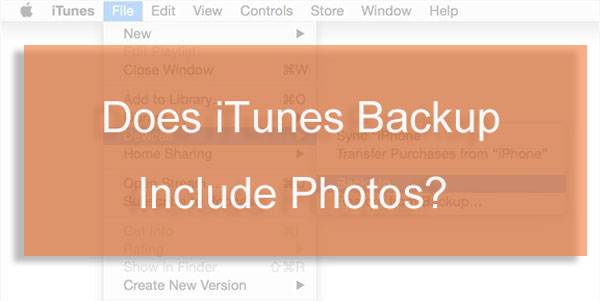 does itunes backup photos