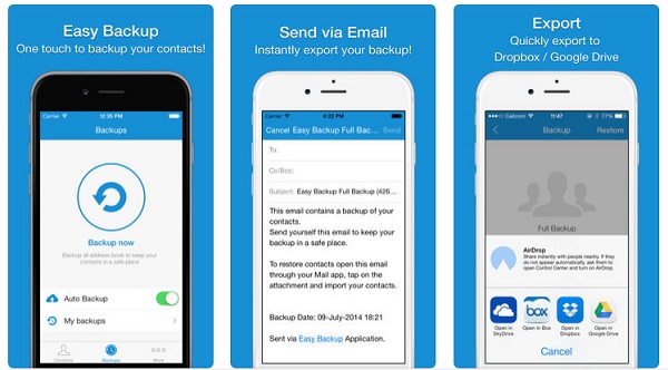 best contacts backup app for iphone like easy backup