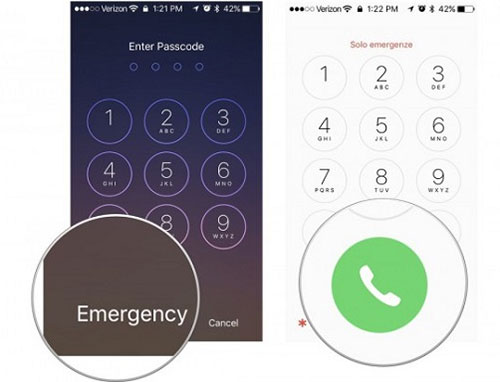 activate iphone using emergency call