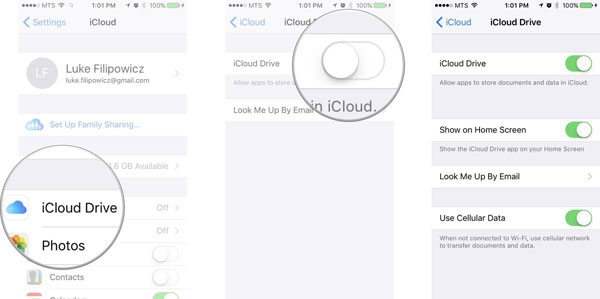 view icloud on iphone ipad