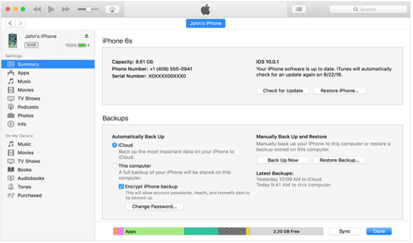 sync iphone with itunes