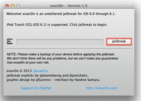 jailbreak iphone with evasion