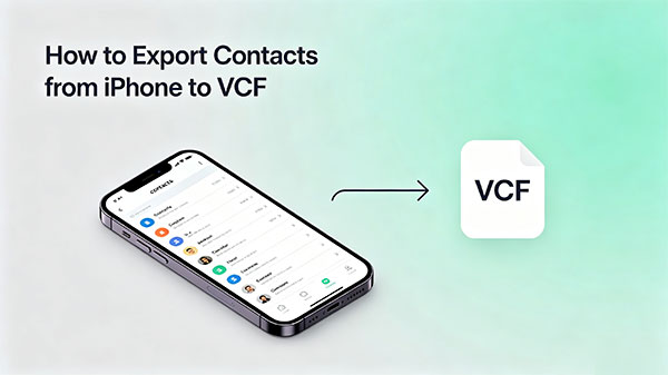 export contacts from iphone to vcf