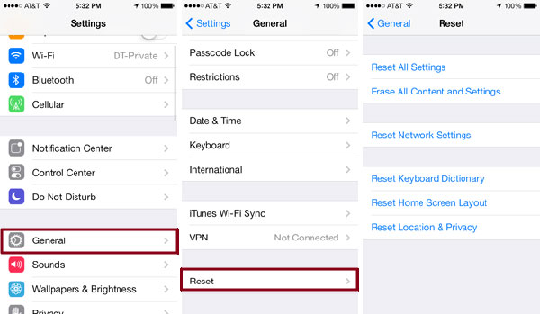 erase contents and settings on iphone