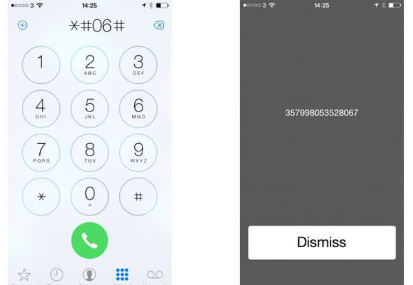 find iphone imei number