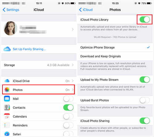 transfer photos from iphone to computer without bluetooth via icloud