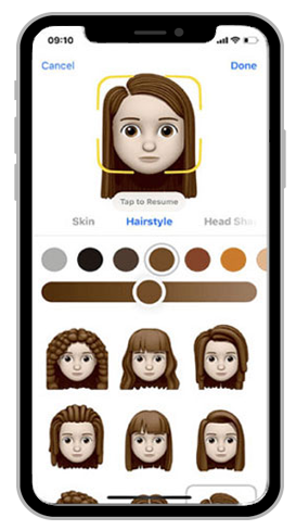 memoji hairstyle