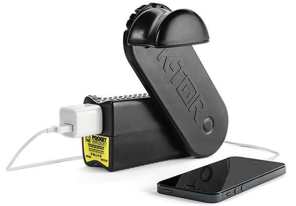 use hand crank charger to charge iphone