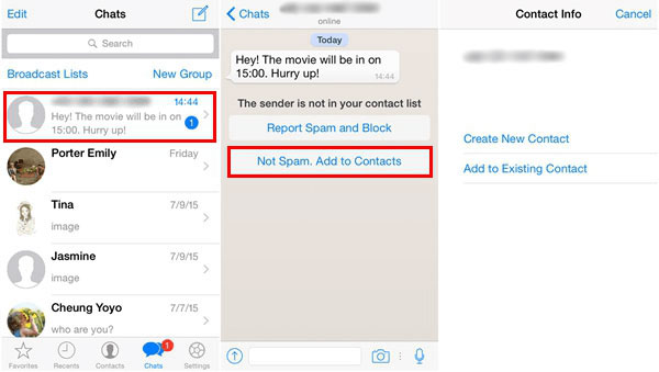 how to sync iphone contacts to whatsapp