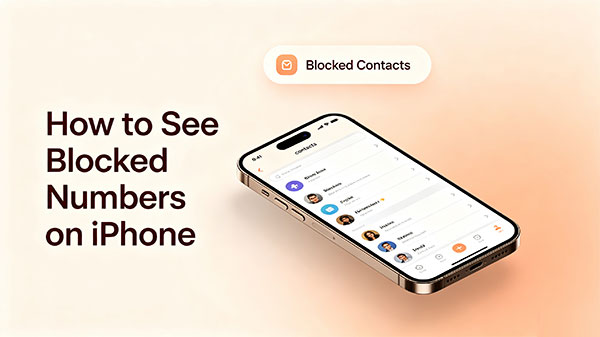 how to see blocked numbers on iphone