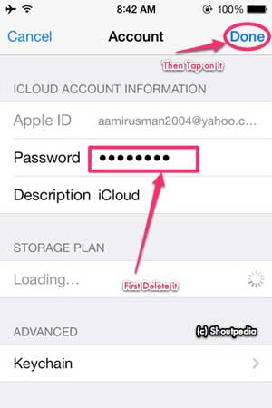 icloud account information