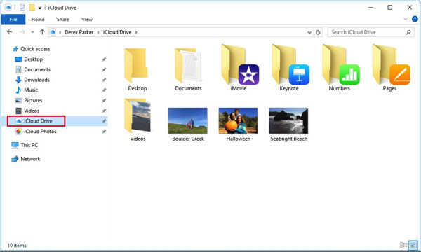 connect iphone to pc via icloud 