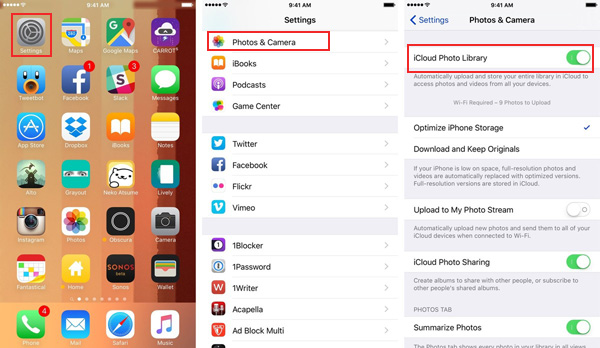 how to transfer photos from ipad to memory stick with icloud