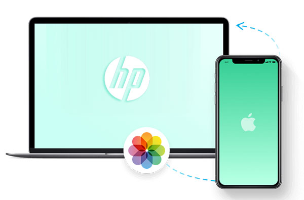 how to import photos from iphone to hp laptop