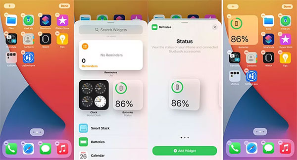 iphone battery widget
