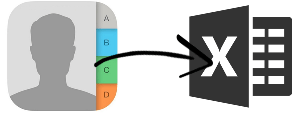 export contacts from iphone to excel