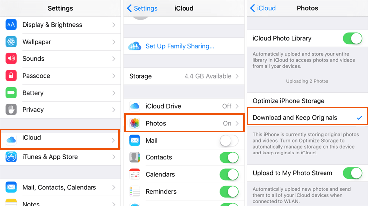 optimize icloud photos