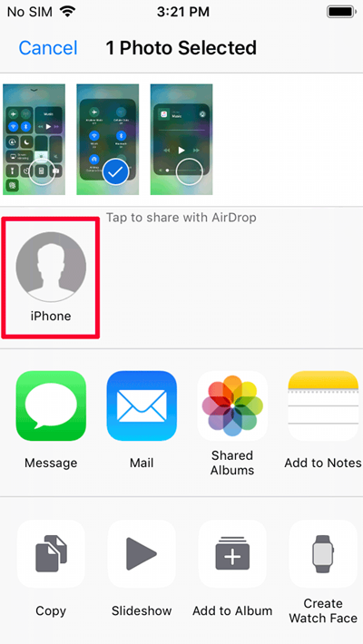 transfer iphone to iphone via airdrop