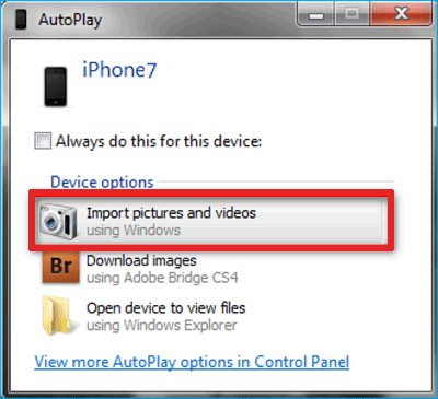 copy files from iphone to computer without itunes by autoplay