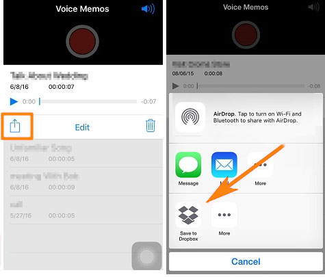 how do i get voice memos off my iphone without itunes