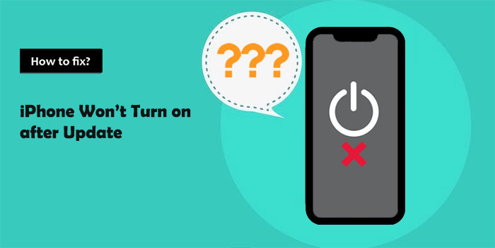 iphone won t turn on after update