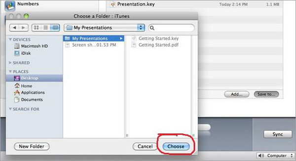 copy itunes files to idevice