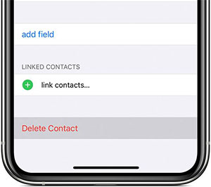 link contacts on iphone