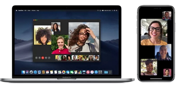 do group facetime on mac device