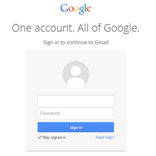 sign in your gmail account