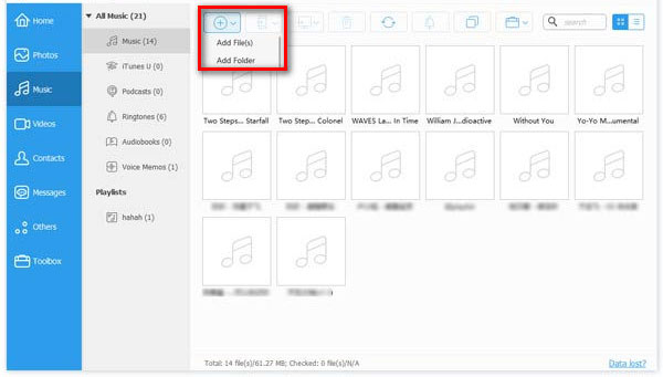 import music from computer to iphone