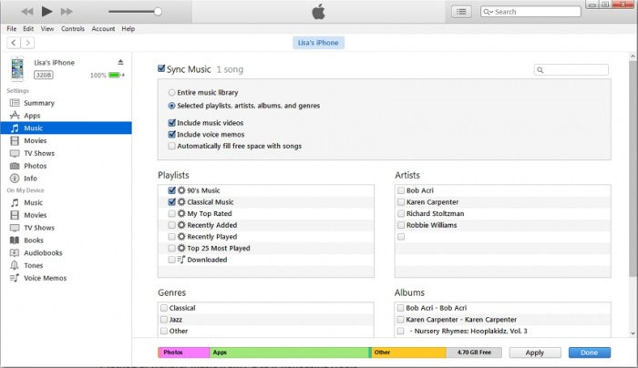 how to transfer music from mac to iphone via itunes