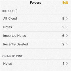 notes on my iphone