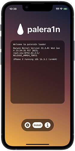 jailbreak ios with palera1n